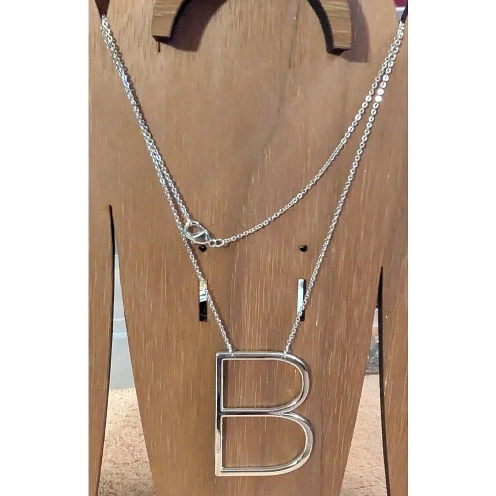 New Letter Initial B Pendant 20